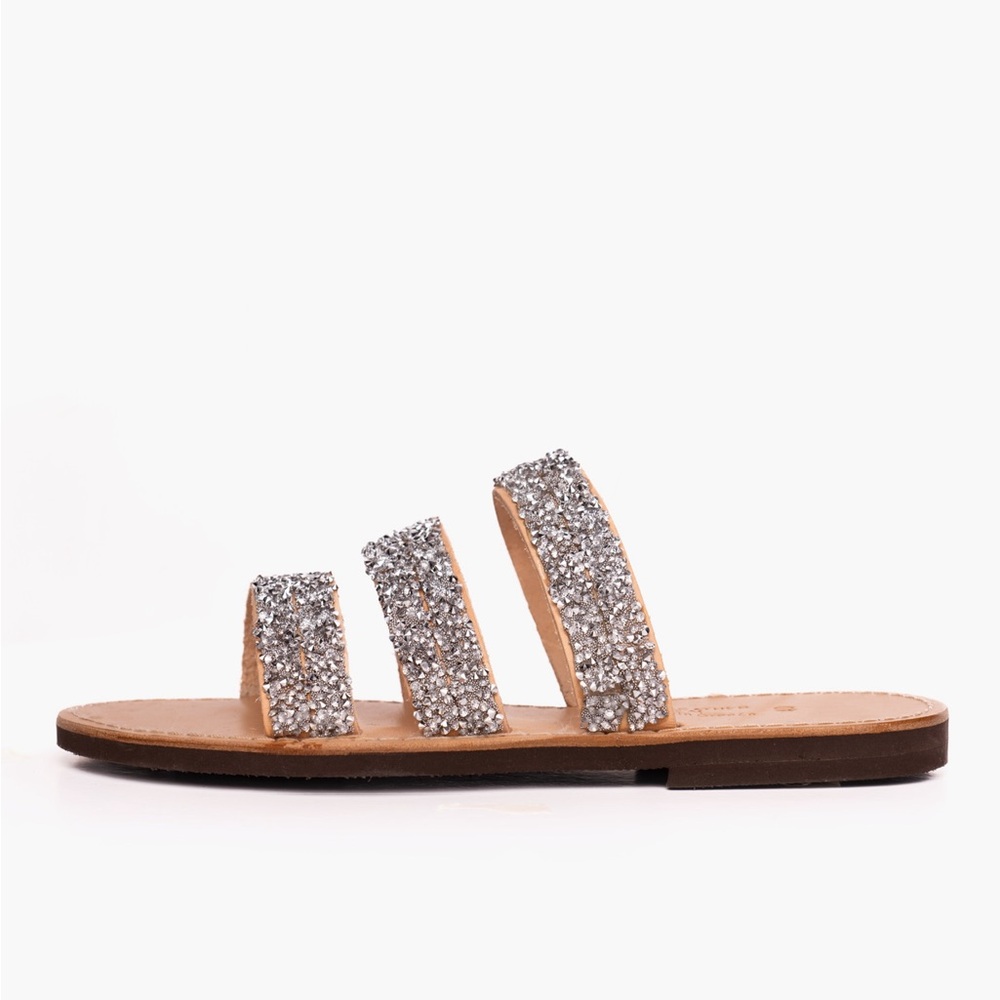 EROS | Perline | Handmade Greek Sandals, Italian Leather, Lace, Durable